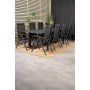 Holma Matgrupp (160x100) - Svart - 8 Stolar