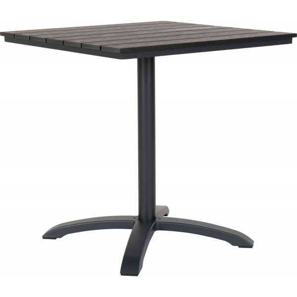 Utebord 70 x 70 cm - Gr�/svart