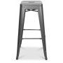 Barstol borstad metall