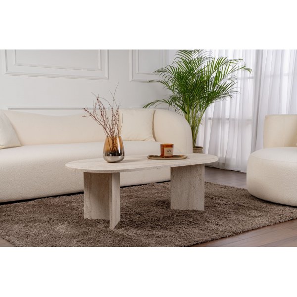 Soffbord Sable Travertin - 119 x 60 cm
