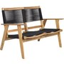 Prssebo soffa - Svart rep/Akacia