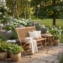 Tr�dg�rdssoffa Salt� teak 100 cm