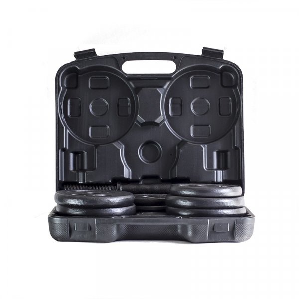 Hantelset - Helsvart - 20 kg