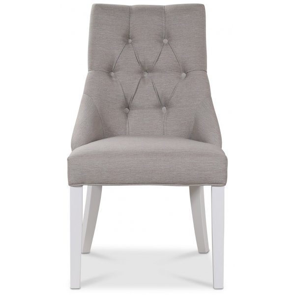 Matstol med handtag (Beige/vit)