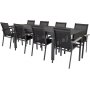 Holma Matgrupp (160x100) - Svart - 8 Stolar