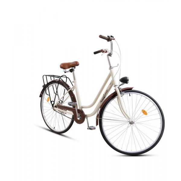 Damcykel Classic 26\\\" - Gräddvit & brun Damcykel Classic 26\\\" - Gräddvit & brun