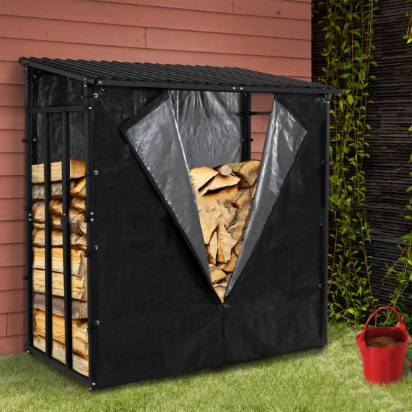 Puuvaja Tukeva PE-peitteellä - Musta 190 cm Puuvaja Tukeva PE-peitteellä - Musta 190 cm