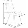 Matstol bl� sammet