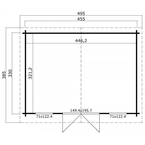Friggebod Einar 15 m² Friggebod Einar 15 m²