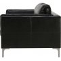 Soffa 3-sits svart PU - Cansas Soffa 3-sits svart PU - Cansas