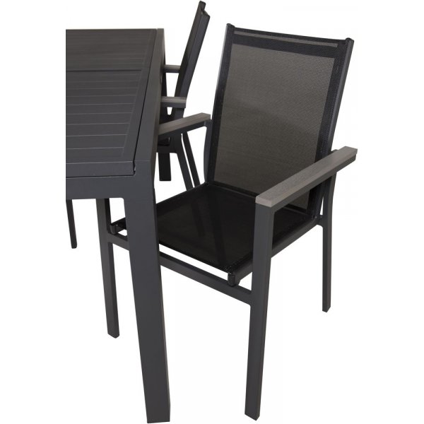 Holma Matgrupp (160x100) - Svart - 4 Stolar Holma Matgrupp (160x100) - Svart - 4 Stolar