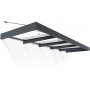Canopia Sophia Clear XL Entrance baldakin 1,4 x 5 - Mrkegr/klart glas