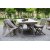 Matgrupp Saltö grå teak: Bord 240 cm inklusive 6 st fällbara stolar i grå teak