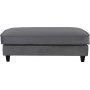 Fotpall 122x86 cm m�rkgr� sammet - Brandy