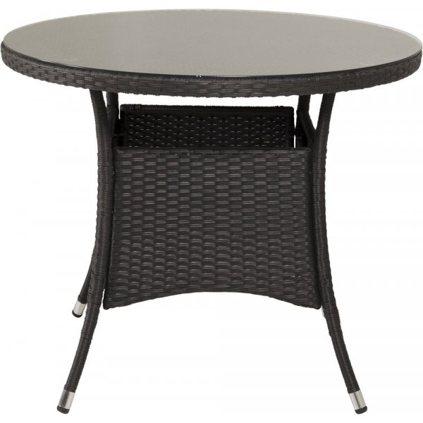 Frubol matbord runt � Svart