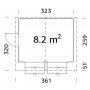 Kiosk Stella8,2m