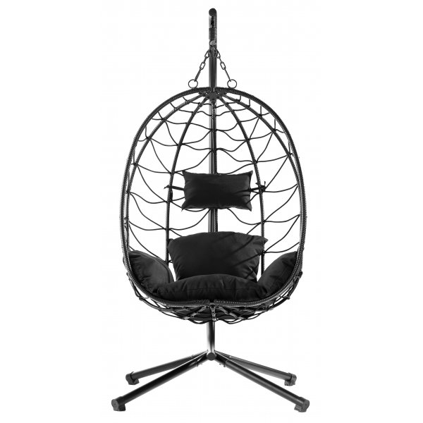 Hngesessel - Miami mit Kissen | Schwarz