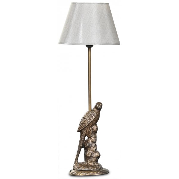 Lampfot h�jd 56 cm antik m�ssing