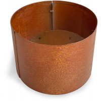 Cortenstl kruka rund - H50 x 50 cm