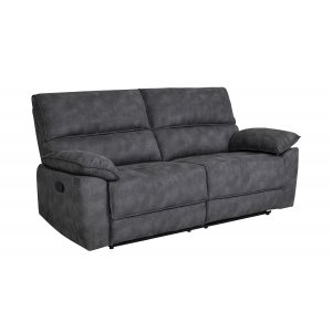 Reclinersoffa 2-sits extra bred i gr�tt - 197 cm