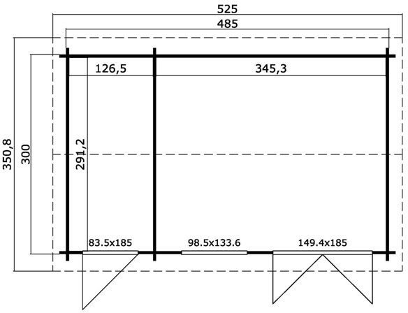 Friggebod Wendy B - 14,5 m