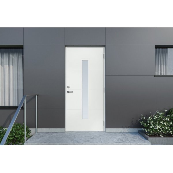 Ytterdörr John - med glas + Karmhylsor Ytterdörr John - med glas + Karmhylsor