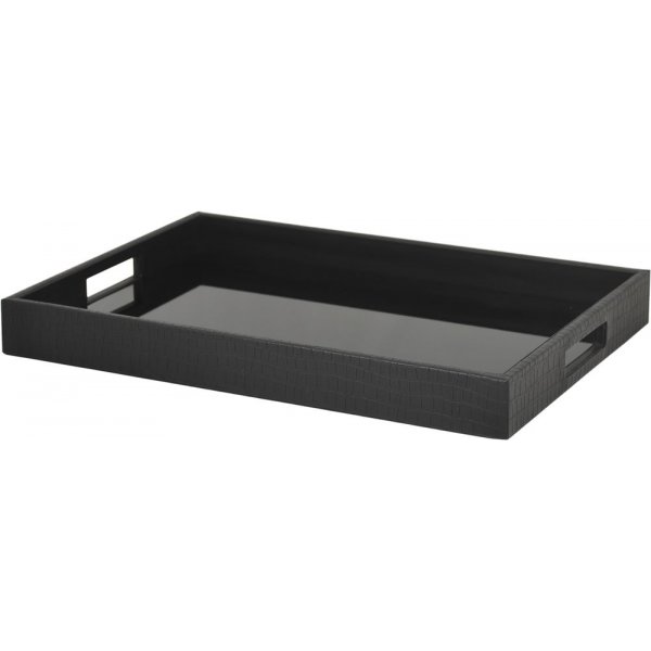 Marcella serveringsbricka - Glas/konstl�der