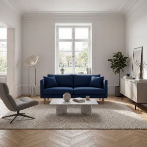 Sofa Östermalm 223 cm - Blau Sofa Östermalm 223 cm - Blau