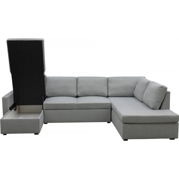 U soffa b�ddsoffa gr� - T�rn�
