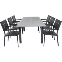 Ekenäs Matgrupp (152x90) - Svart/Grå - 6 Stolar Ekenäs Matgrupp (152x90) - Svart/Grå - 6 Stolar