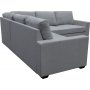 H�rnsoffa Belissa med b�ddfunktion och f�rvaring - 235x235 cm - m�rkgr�