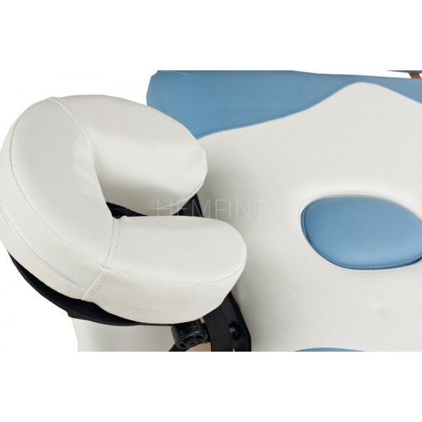 Massageb�nk med tr�ben - 3 zoner - Tv�f�rgad