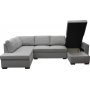 Soffa 309 cm ljusgr� - Solna