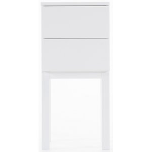 �sterlen s�ngbord med l�dor - Vit