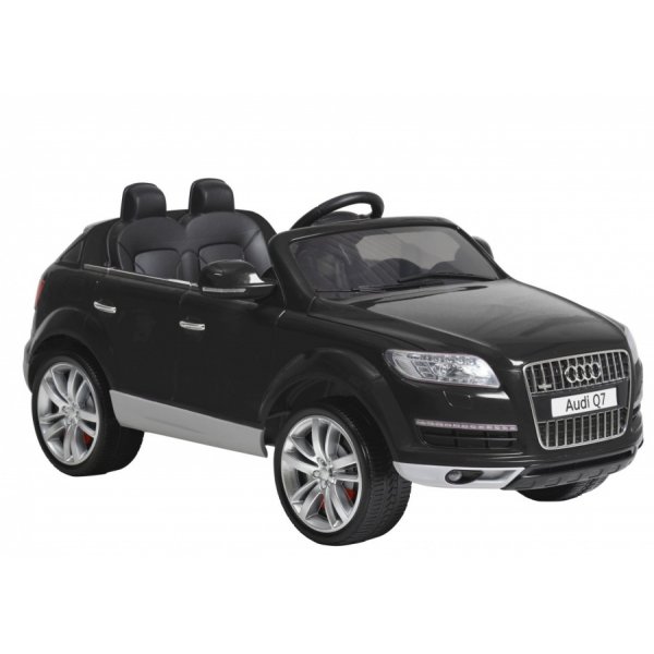 Audi Q7 Svart - Elbil fr barn