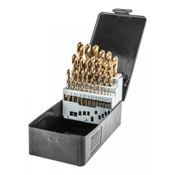 Borrsats HSS-TiN, 1 - 13 mm, 25 delar Borrsats HSS-TiN, 1 - 13 mm, 25 delar