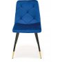 Matstol bl� sammet