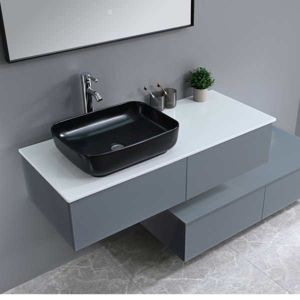 Badrumsmöbler Modern Slate - Grå Badrumsmöbler Modern Slate - Grå