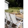 Maglehem matbord (210*100 cm)  Vit/Teak