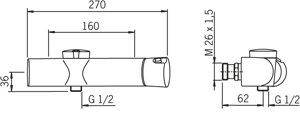 Oras Duschblandare, 3 V Eterna 6380 Oras Duschblandare, 3 V Eterna 6380