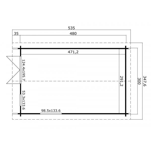 Friggebod Stefan - 14,4 m² Friggebod Stefan - 14,4 m²