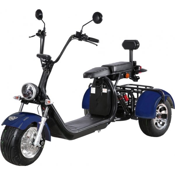 Elscooter Trehjuling - Bl