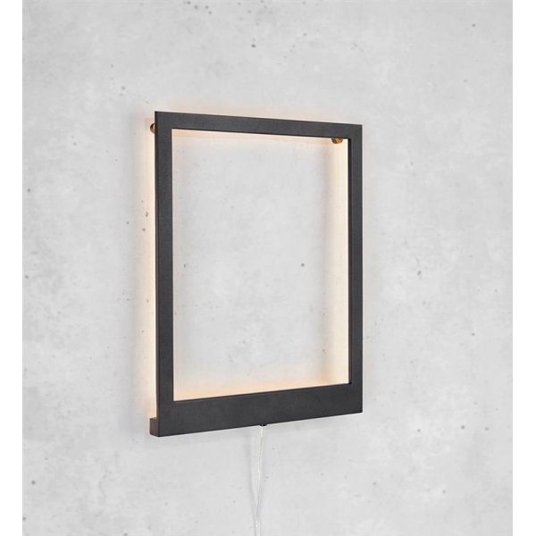 Frame v�gglampa 41x33 cm - Svart