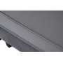 Soffa 250 cm bred m�rkgr� sammet 114 cm djup