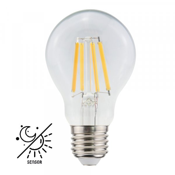 LED lampa A60 E27 806lm 2700K med sensor