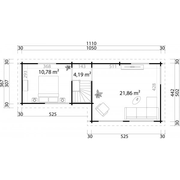 Fritidshus Eleonor B - 80,7 m² Fritidshus Eleonor B - 80,7 m²