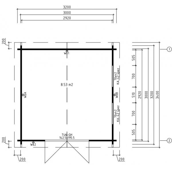 Förråd Arne C - 10 m² Förråd Arne C - 10 m²