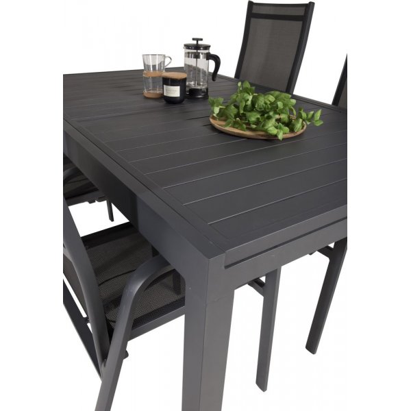 Holma Matgrupp (160x100) - Svart - 4 Stolar Holma Matgrupp (160x100) - Svart - 4 Stolar