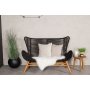 Tallberga soffa  akacia/svart rep