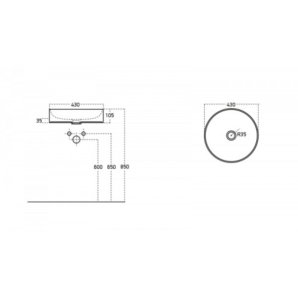 Badrumsmöbler Instinct 80 - Natural Oak med spegel Badrumsmöbler Instinct 80 - Natural Oak med spegel
